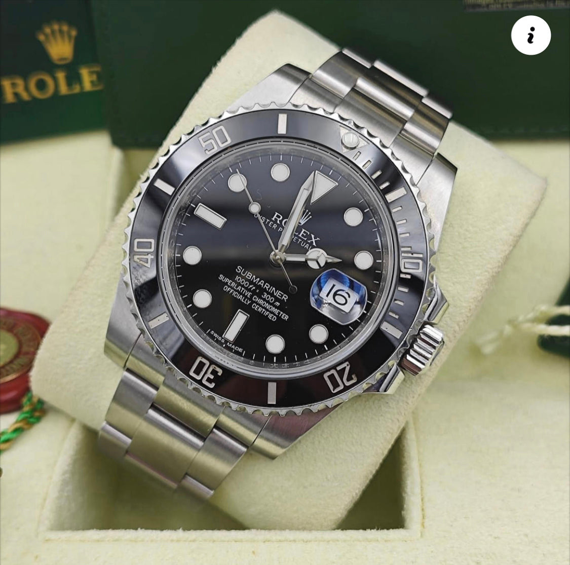 Rolex argente